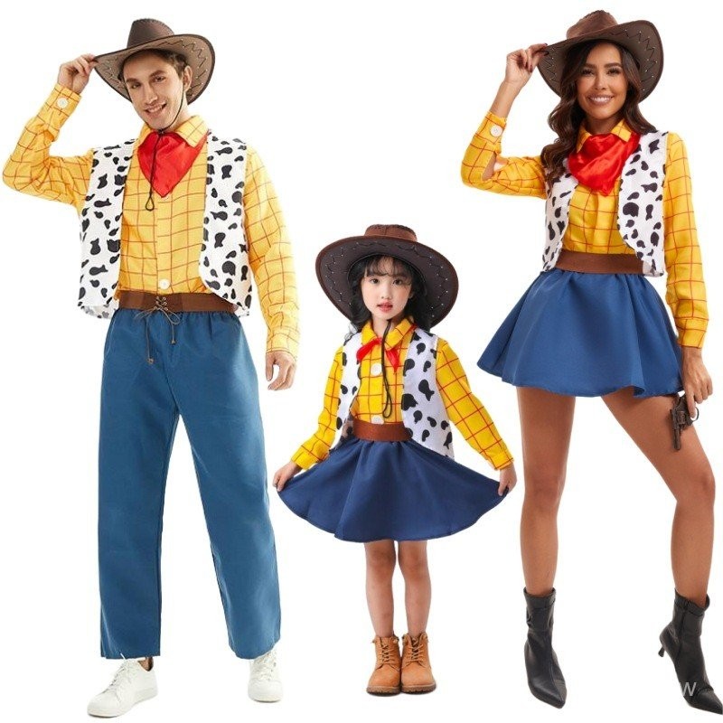 Halloween COSPLAY Trang Phục Câu Chuyện Đồ Chơi Woody Girls Cowboy Trang Phục Khiêu Vũ Trình Diễn Ch
