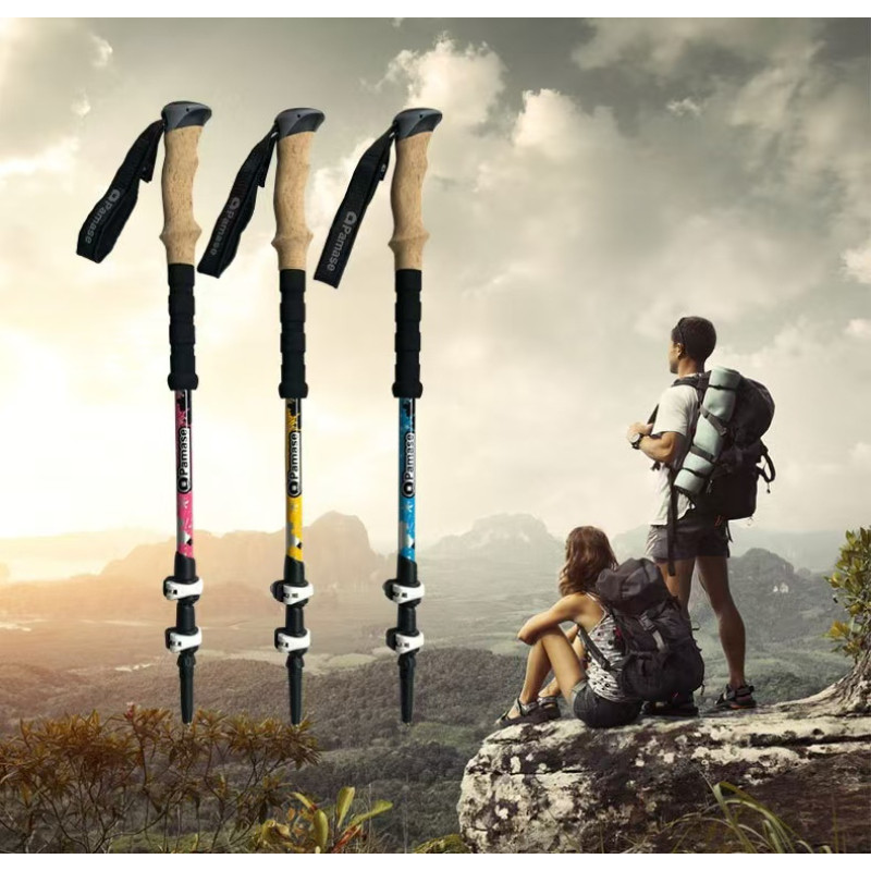 Cặp tripod leo núi làm từ hợp kim nhôm H66, dễ dàng gấp gọn