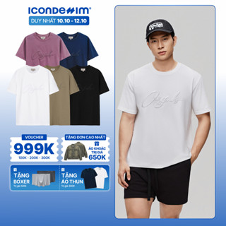 Áo Thun Nam ICONDENIM Hoạ Tiết Drifted Orgnls Form Regular ATID0617