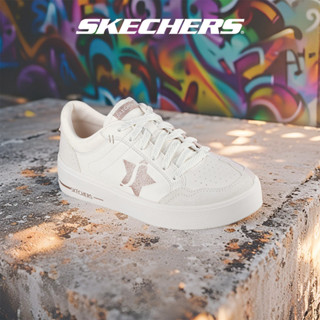 [DUY NHẤT ONLINE] Giày Thể Thao Nữ Skechers Court Classics Hiland Illuminated Neutrals - 185176-OFWT Online Sale