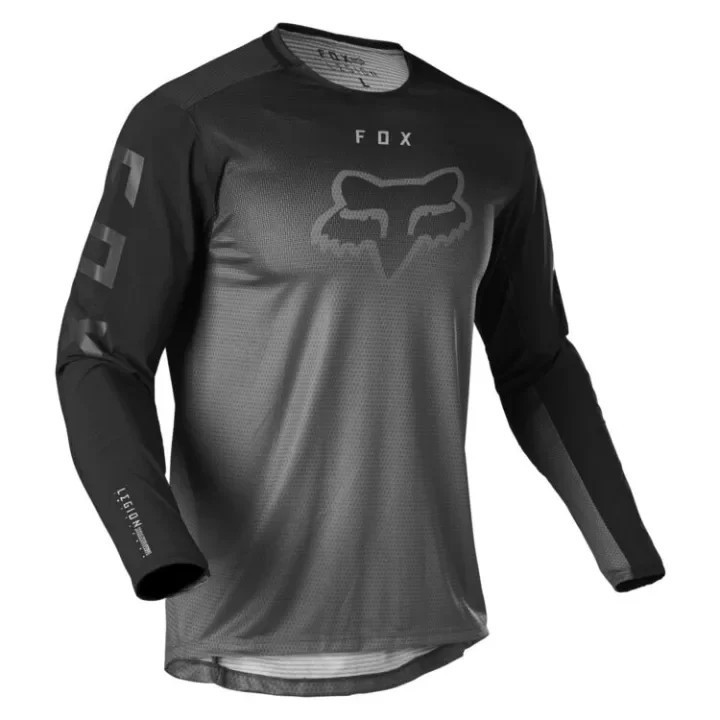 F0X Jersey Downhill MTB Dài Tay Màu Đen Motocross Đi Xe Đạp Áo Thun Thoáng Khí Cho Nam