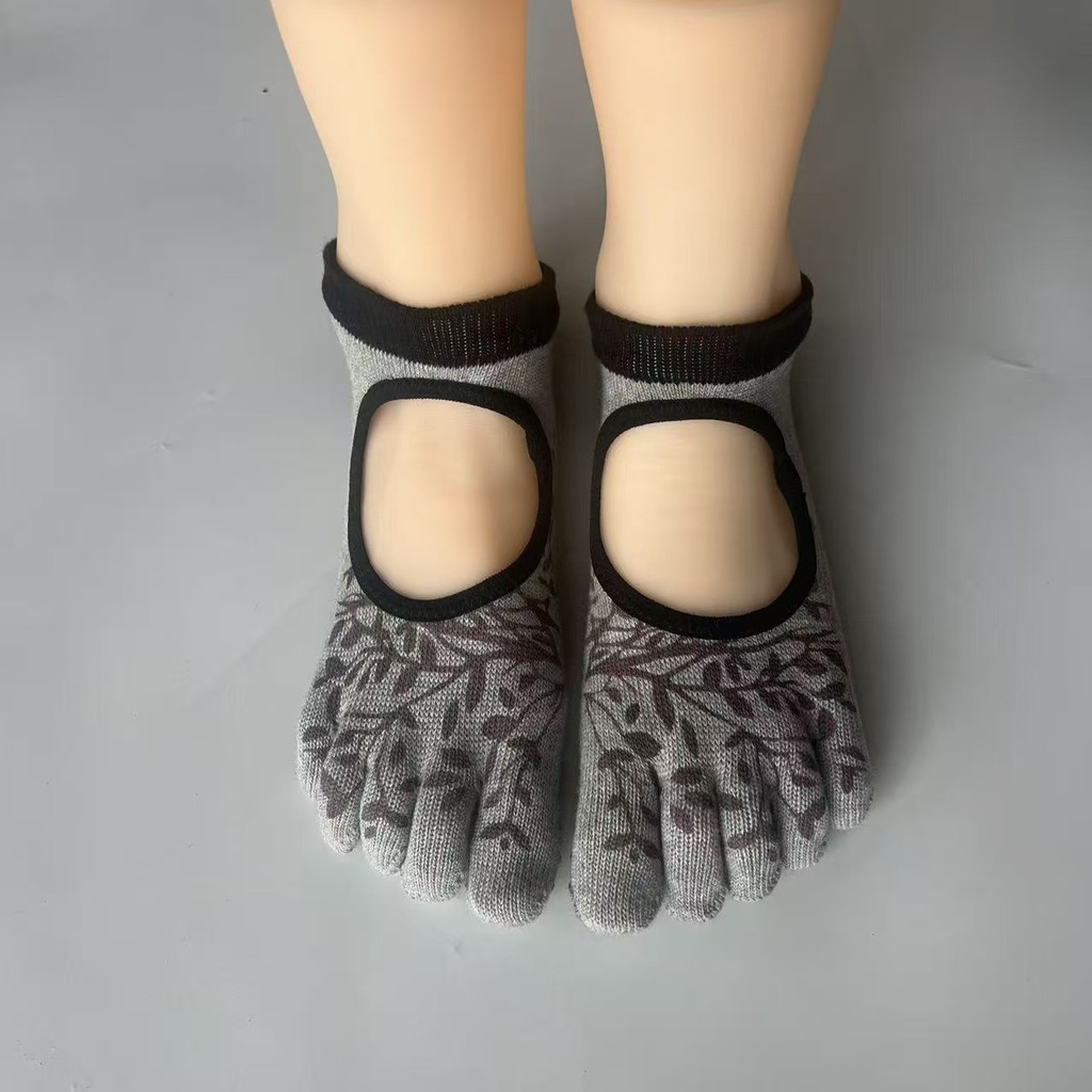 toesox Yoga socks, Pilates non-slip grip socks for women, five-toed socks for fitness training, spli