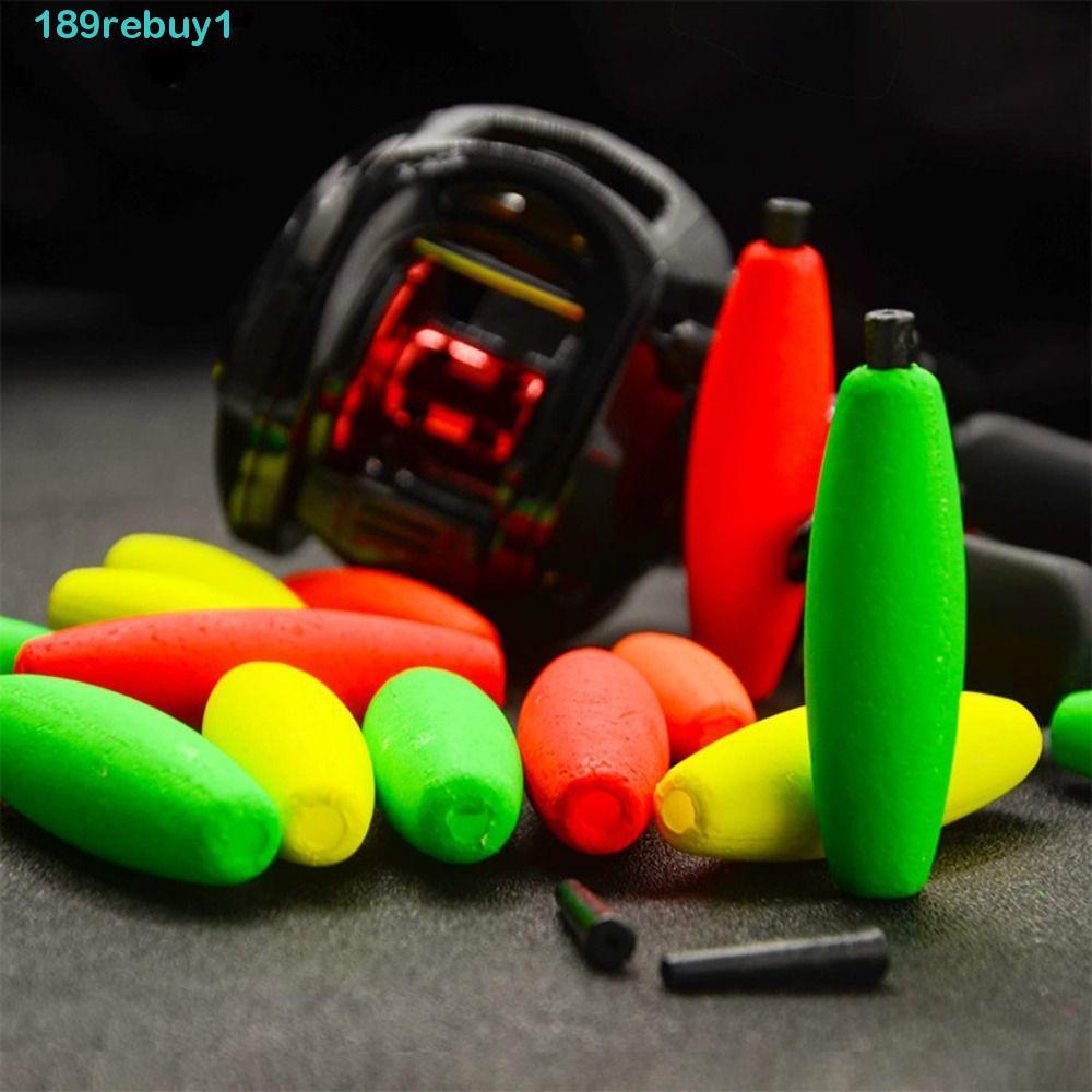 REBUY1 10 Chiếc Xì Gà Nổi, Bọt Cứng Có Ống Cắm Câu Cá Đúc Dài, Câu Cá Độ Cứng Cao Nhẹ Phao Xốp Câu C