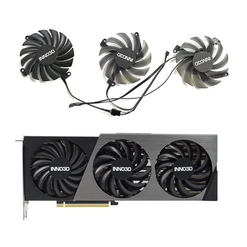 * Mới 3FAN 4PIN CF-12910S CF-12915S RTX4070 4070TI Quạt GPU cho INNO3D GeForce RTX4070 4070ti X3 OC 