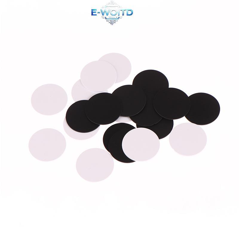 E-WOITD 5 Cái Có Thể Viết Lại Trắng Ntag215 NFC Đồng Xu Tròn 504 Byte Thông Minh Ntag215 Thẻ Nhãn 25
