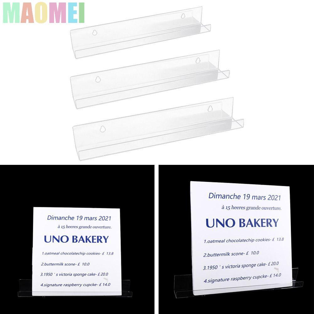MAOMEI Album Record Holder Display, Kệ ghi âm Vinyl Acrylic nhẹ Giá treo tường, Kệ sách trẻ em 4 "/ 