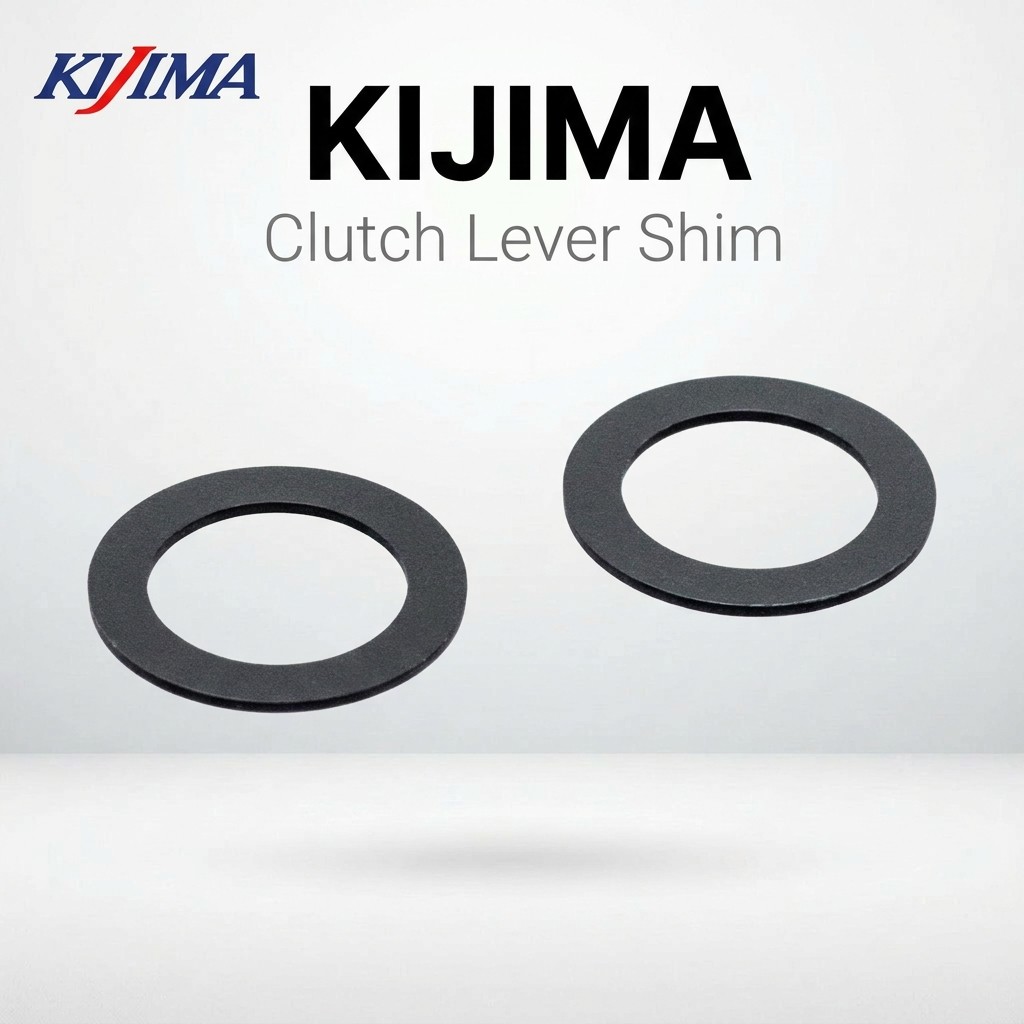 Kijima Motorcycle Parts Clutch Lever Shim Set of 2 for HONDA GB350/S - Black