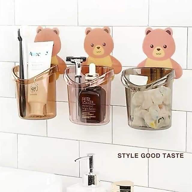 Cốc gấu cắm bàn chải đa năng