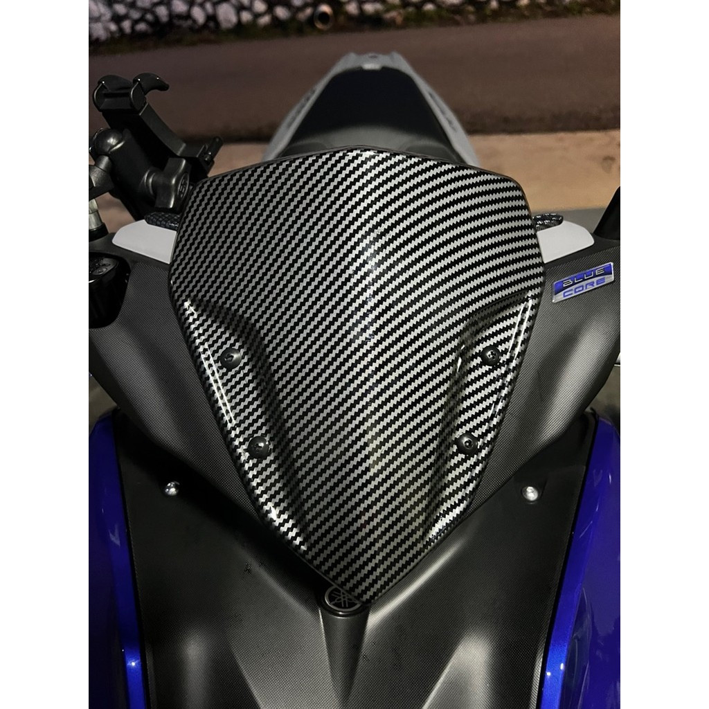 Tấm che kính chắn gió Yamaha Aerox Sợi Carbon / Kính chắn gió nhựa cho AEROX 155 V1 V2 V3 / VISOR NV