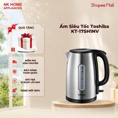 Ấm Siêu Tốc Toshiba KT-17SH1NV – 1.7L – Đun Sôi Nhanh | Bảo Hành 12 Tháng