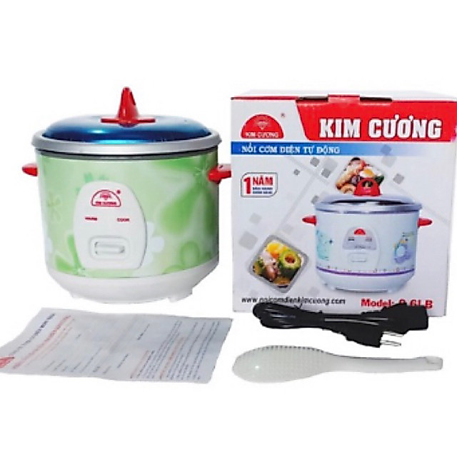 Nồi cơm điện Kim Cương 0,6L (bh 12tháng)