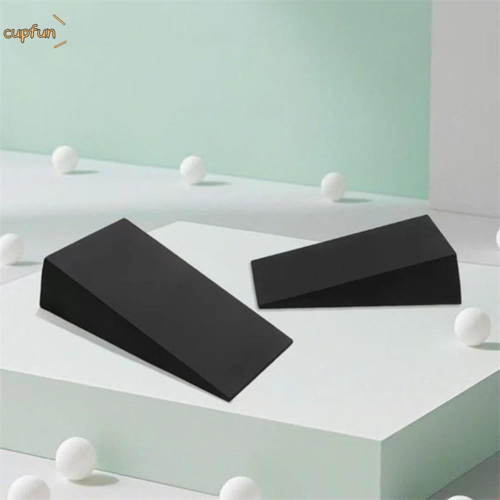 CUPFUN 1 Cặp Yoga Wedge Blocks, EVA Black Foam Yoga Wedge, Phụ Kiện Tập Thể Dục Di Động Chống Trơn T