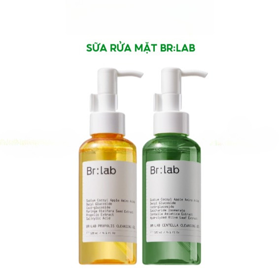 Sữa rửa mặt Br:Lab – Làm sạch không khô rát – Phù hợp da nhạy cảm dễ mụn 150ml