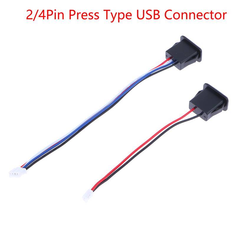 Chaisai 1 2Wire 4Wire USB 2.0 Nữ Power Ja USB2.0 Cổng Sạc Cổng Kết Nối Với Cáp PH 2.0 Thiết Bị Đầu C