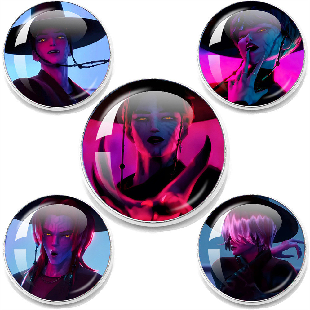 Kpop Demon Hunter Ssaja MenS Team Time Gem Phụ kiện Trâm cài