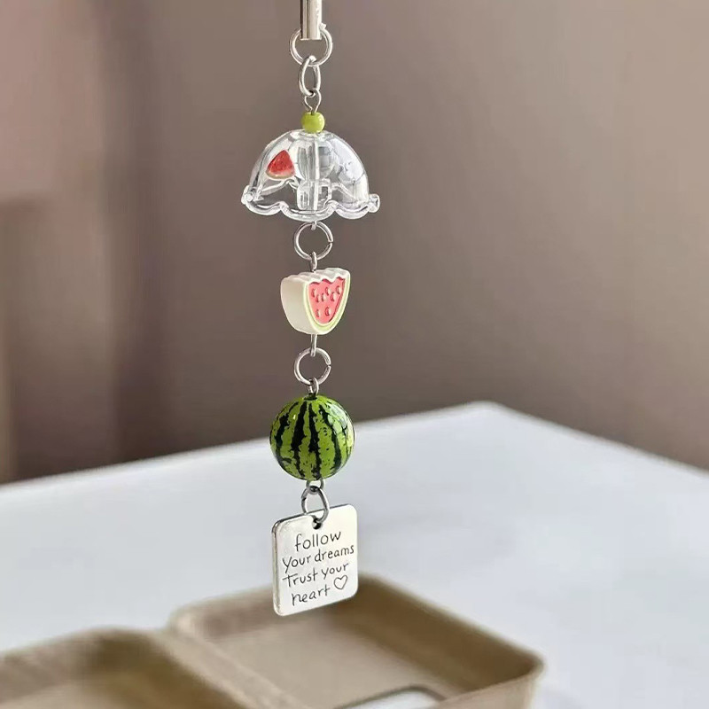 Mặt dây chuyền điện thoại chuông gió dưa hấu mùa hè hình trái tim cho bé gái  túi đựng máy ảnh | BigBuy360 - bigbuy360.vn