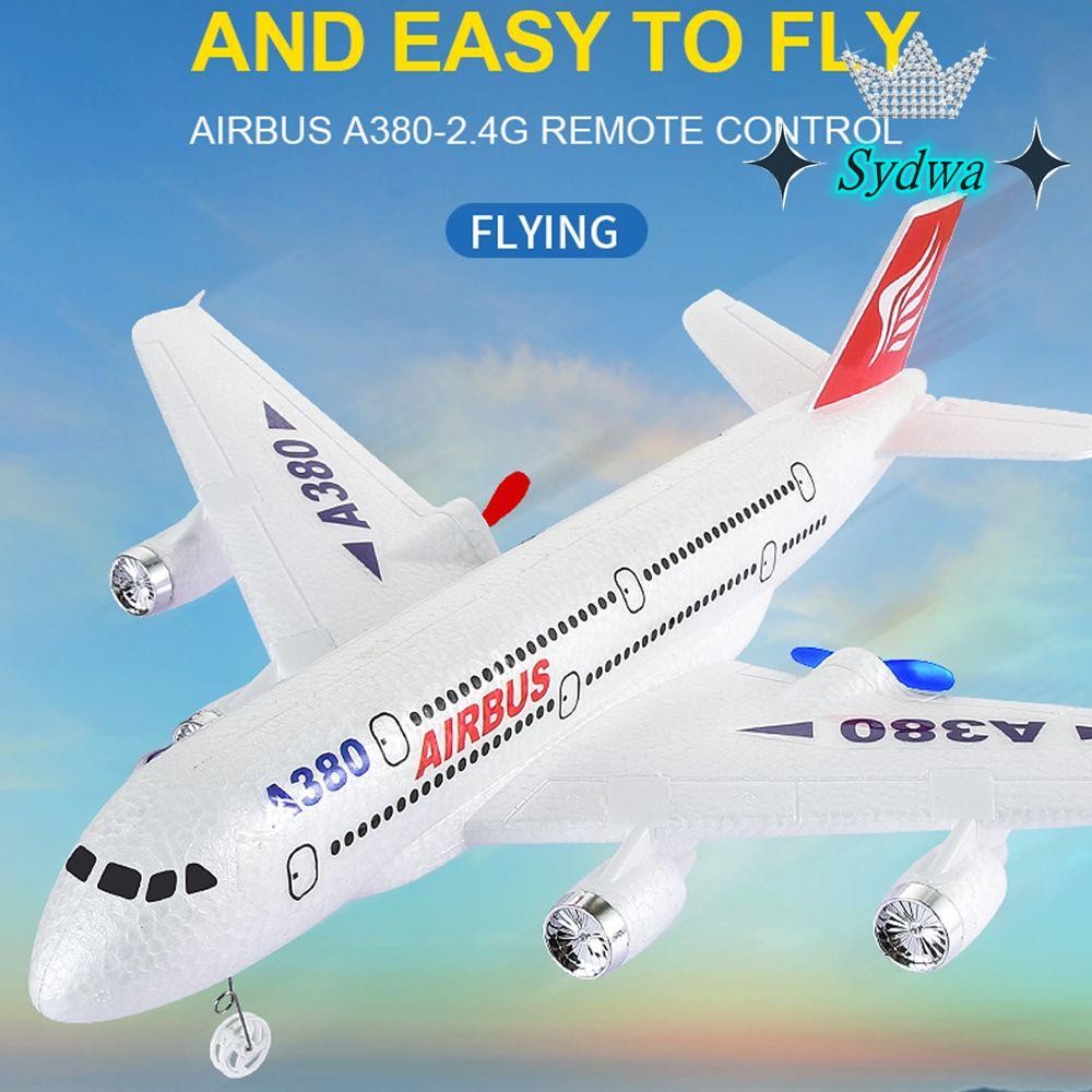 Máy bay điều khiển từ xa SYDWA Tốc độ cao cho Airbus A380 2.4G 2 kênh RC Glider