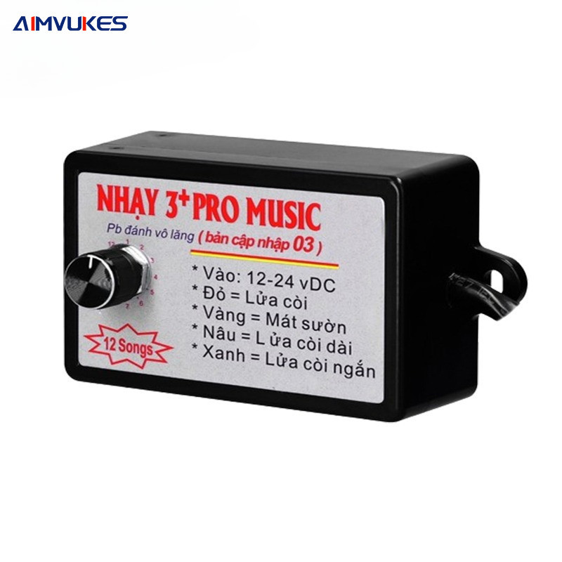 AIMVUKES Nhại 3 pro 8 bài, nhại kèn hơi,nhại nhanh chậm, sàI cả còi hơi,kèn điện auto 12v, 24v