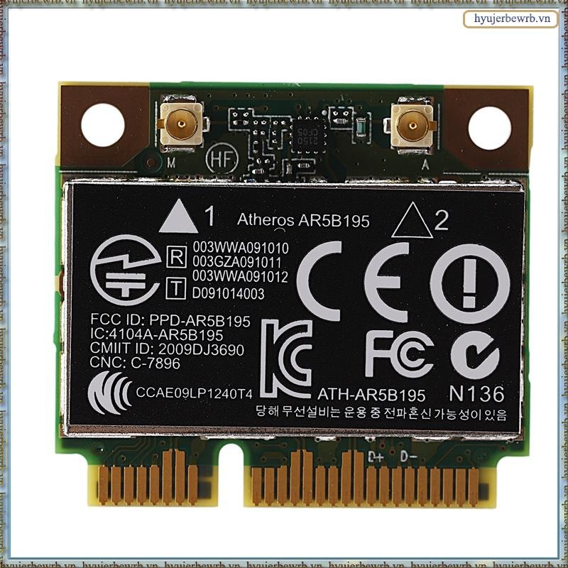 AR9285 AR5B195 150M + BT3.0 Thẻ không dây PCI-E nửa Mini SPS:593127-001 592775-001 cho 430 431 435 4