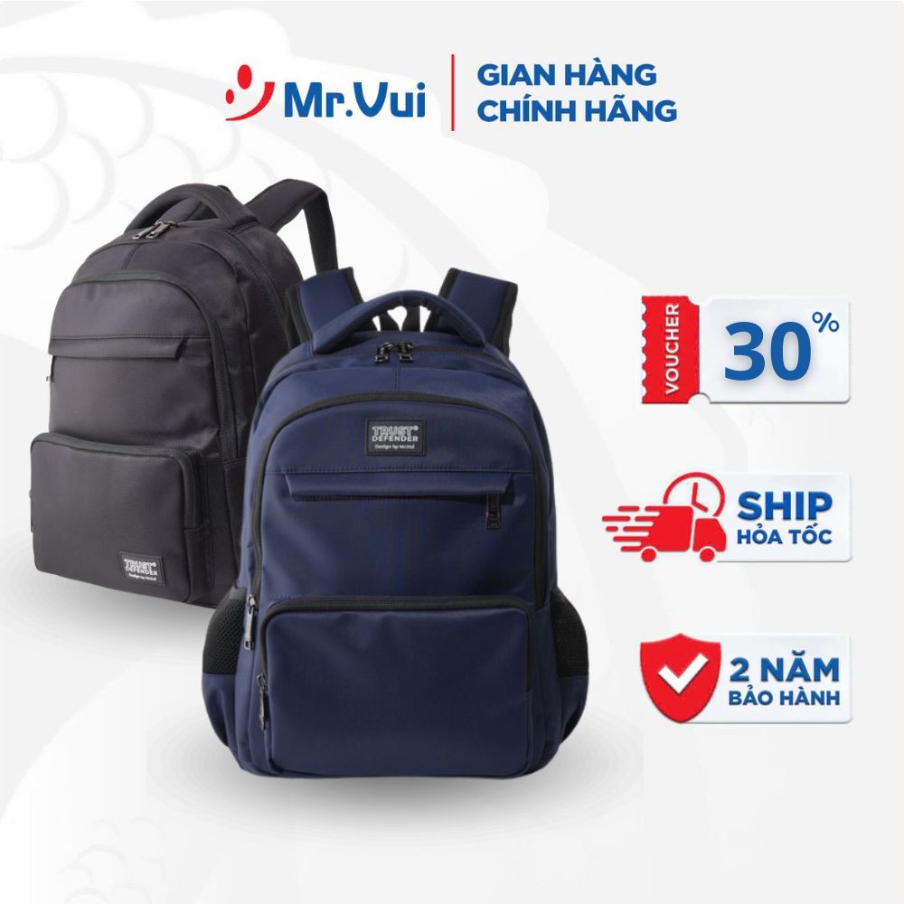 Balo Laptop Mr Vui BLLT 1070, Balo đi học, đi làm, đi chơi, du lịch thời trang nam nữ unisex 14 inch
