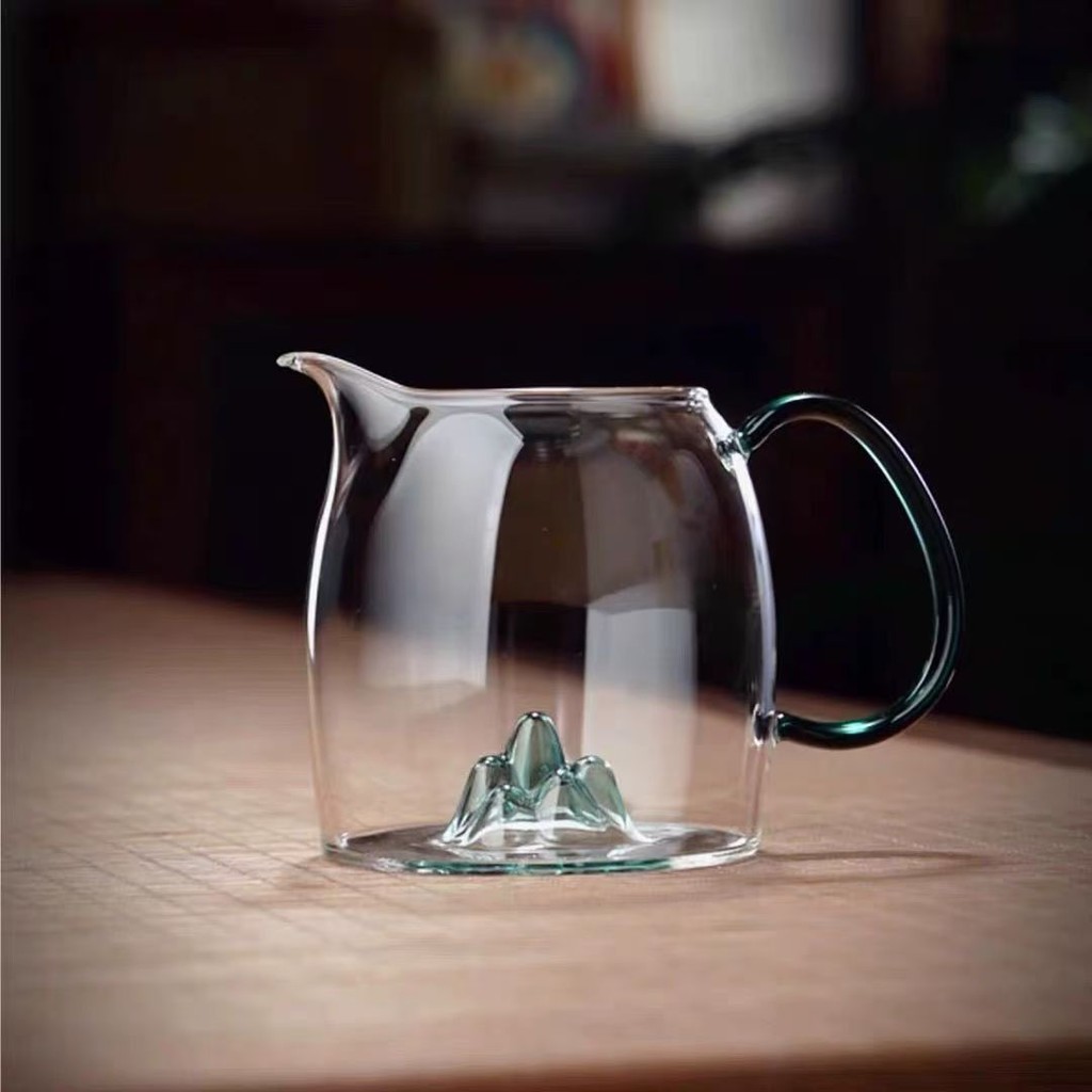 Cao Borosilicate Fair Cup Thủy Tinh Dày Chịu Nhiệt Độ Cao Kung Fu Tách Trà Chống bỏng Hộ Gia Đình Tr