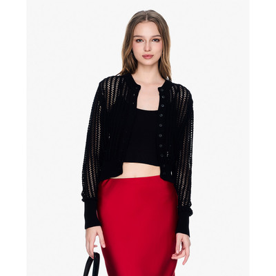 GIGI - Áo khoác cardigan nữ cổ tròn tay dài trẻ trung_G1302K242715-66