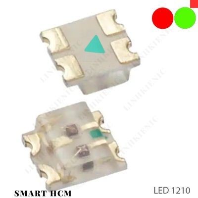 [20 Cái]- LED 2 Màu Đỏ, Xanh Lá 1210 Dán SMD Trong Suốt Smart. HCM City