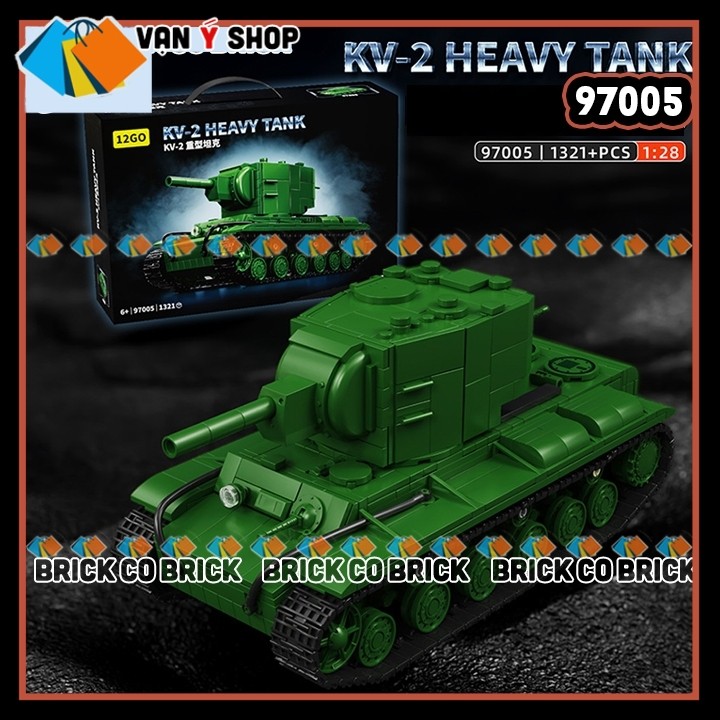 Tank hạng Nặng Mô hình Lắp ráp Xe Tăng Thế Chiến Thiết Giáp KV2 97005