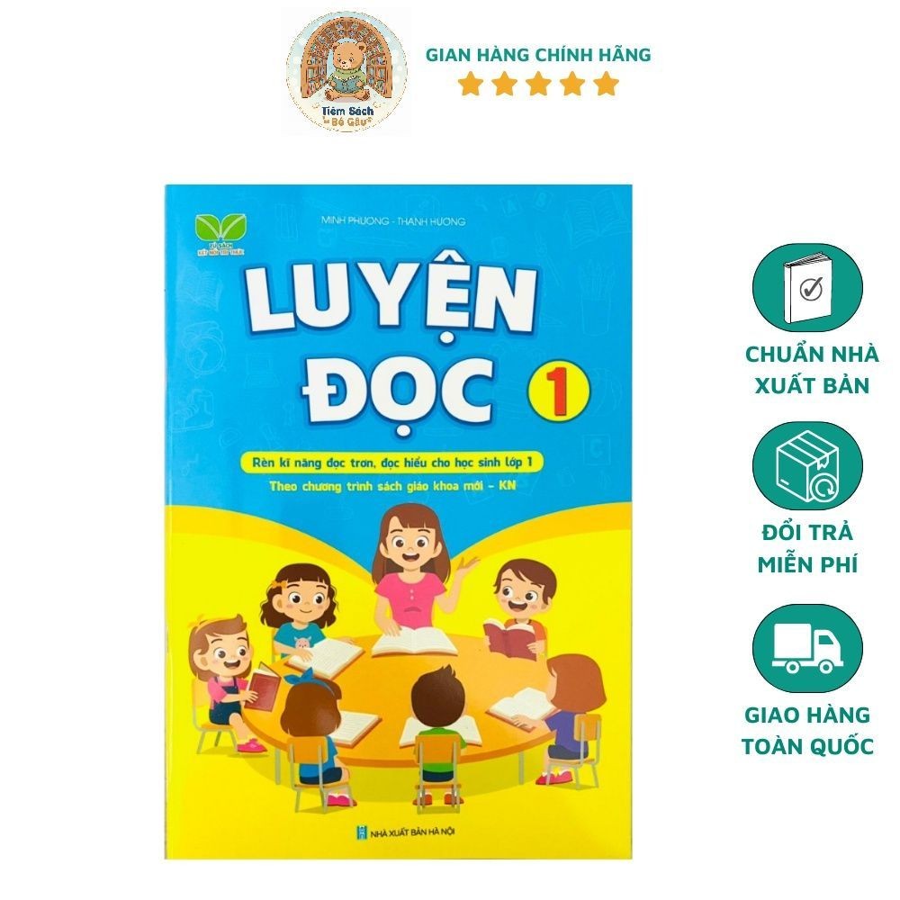Sách Luyện Đọc Lớp 1 - Kết Nối Tri Thức Với Cuộc Sống - Sách giúp bé luyện đọc câu, từ, đoạn văn, bà