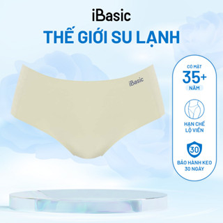 Quần lót nữ su không đường may iBasic lưng cao không lộ viền free cut phom hipster V029