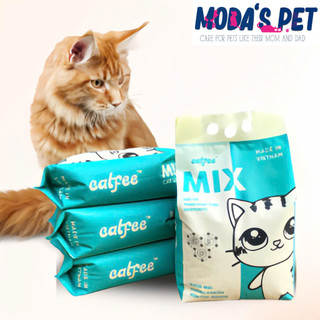 Combo 2 túi - Cát Vệ Sinh Cho Mèo Catfee Mix Than Hoạt Tính và Bentonite – An Toàn, Tiết Kiệm