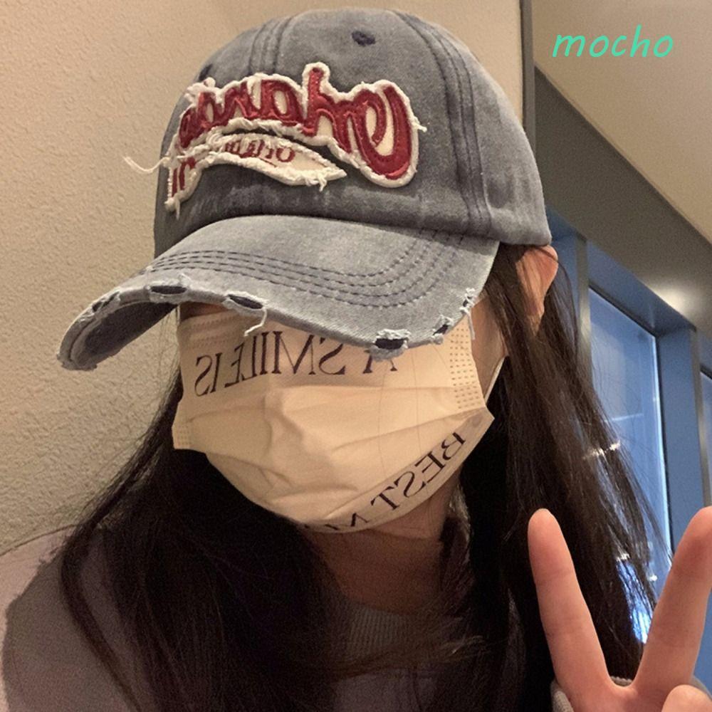 Mũ chữ MOCHO Orlando, Mũ bóng chày cổ điển thêu phong cách Hàn Quốc, Mũ Snapback Cotton Hip Hop đỉnh
