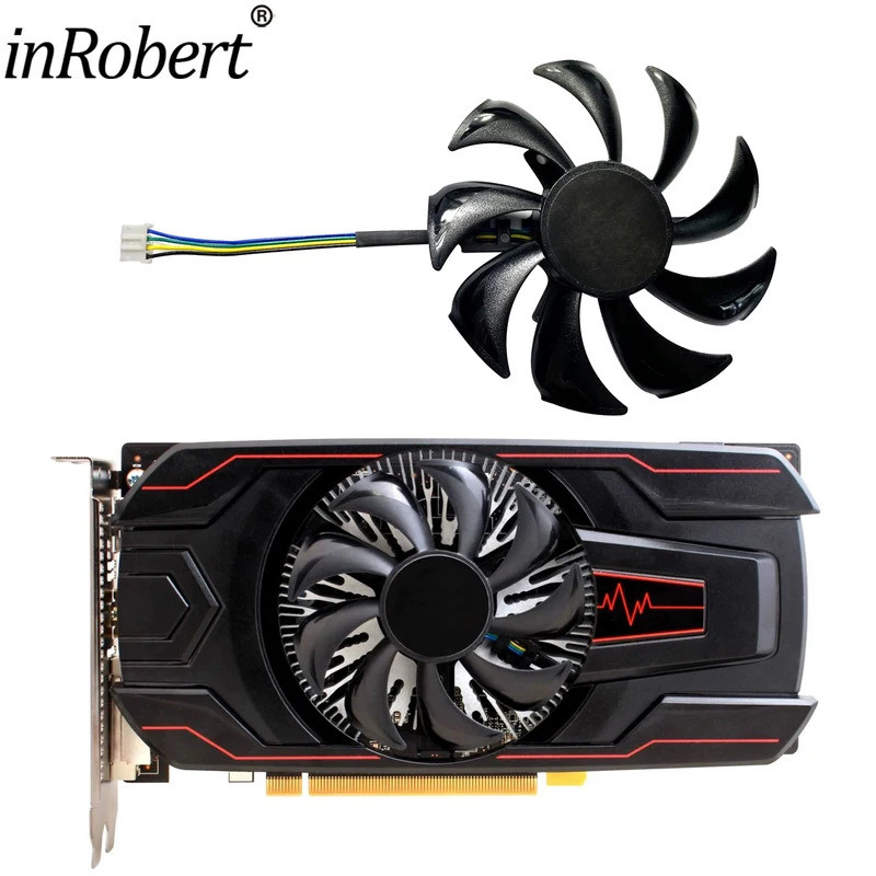 * Thay thế quạt làm mát hai vòng bi 85mm mới cho Sapphire Pulse RX 560 4GB T129215Quạt làm mát Card 
