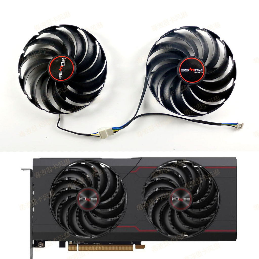 SAPPHIRE / SAPPHIRE RX6700 6700xt Phiên bản bạch kim PULSE Card đồ họa Quạt FD10015M12D