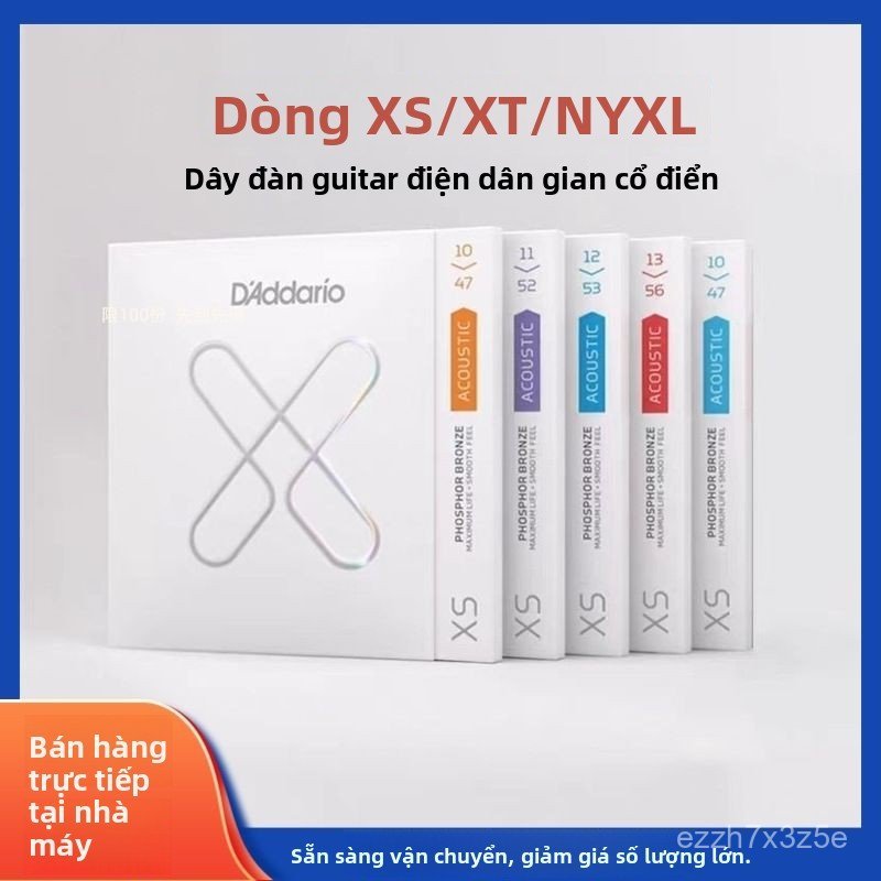 Bộ dây đàn guitar D'Addario XS series chất lượng cao cấp công nghệ mới nhất bán chạy nhất