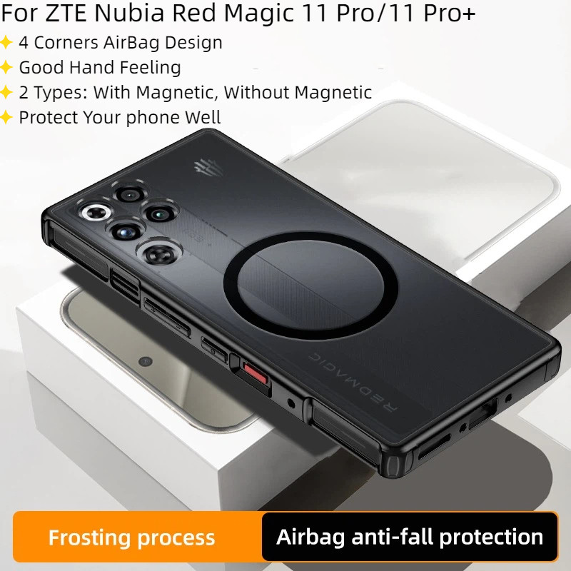 Dành Cho Nubia Red Magic 11 Pro 11S Pro 11Pro RedMagic 11 Pro + Ốp Lưng Da Cảm Giác Mờ PC Cứng Vỏ Đi