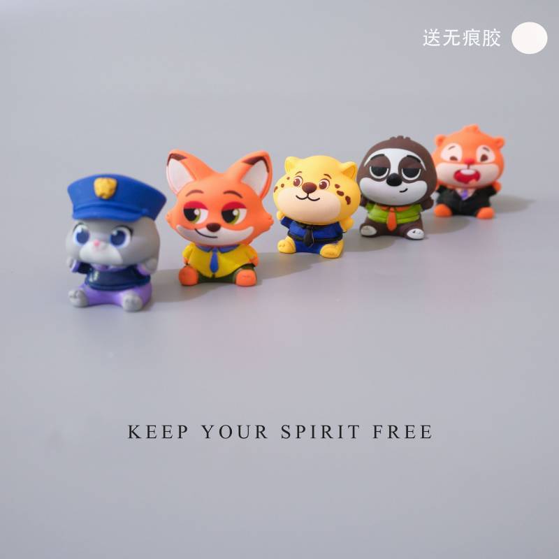 Zootopia Car Interior Ornaments Small Ornaments Judy Nick Vehicle Center Console Station Desktop Fri