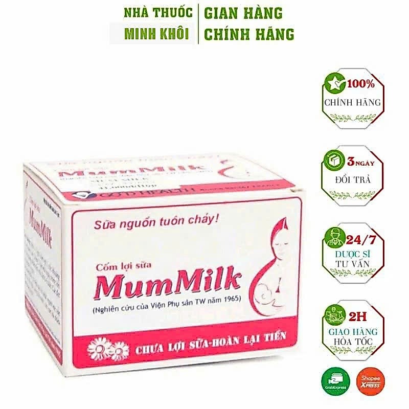COMBO 5 HỘP CỐM LỢI SỮA MUMMILK (20 gói) date 2028