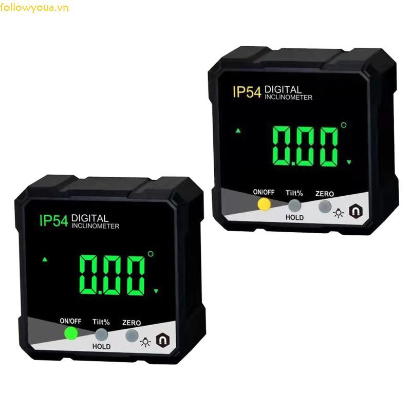 Digital Level Angle Gauge Mini Angle Finder Level Box with Four Sides Magnets