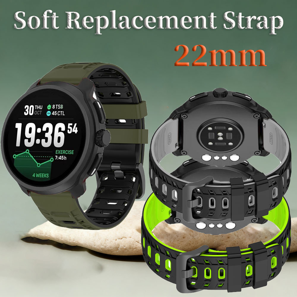 Dây đeo đồng hồ silicon 22mm cho Suunto Race 2 / S Vertical2 9 Peak Pro 9 Peak Ocean Run 5Peak Vanta