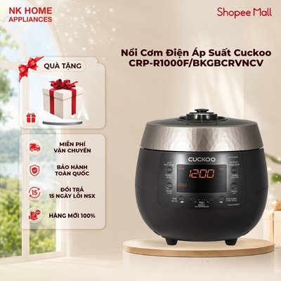 Nồi Cơm Điện Tử Áp Suất Cuckoo CRP-R1000F/BKGBCRVNCV 1.8L - Đa Chế Độ Nấu | BH chính hãng