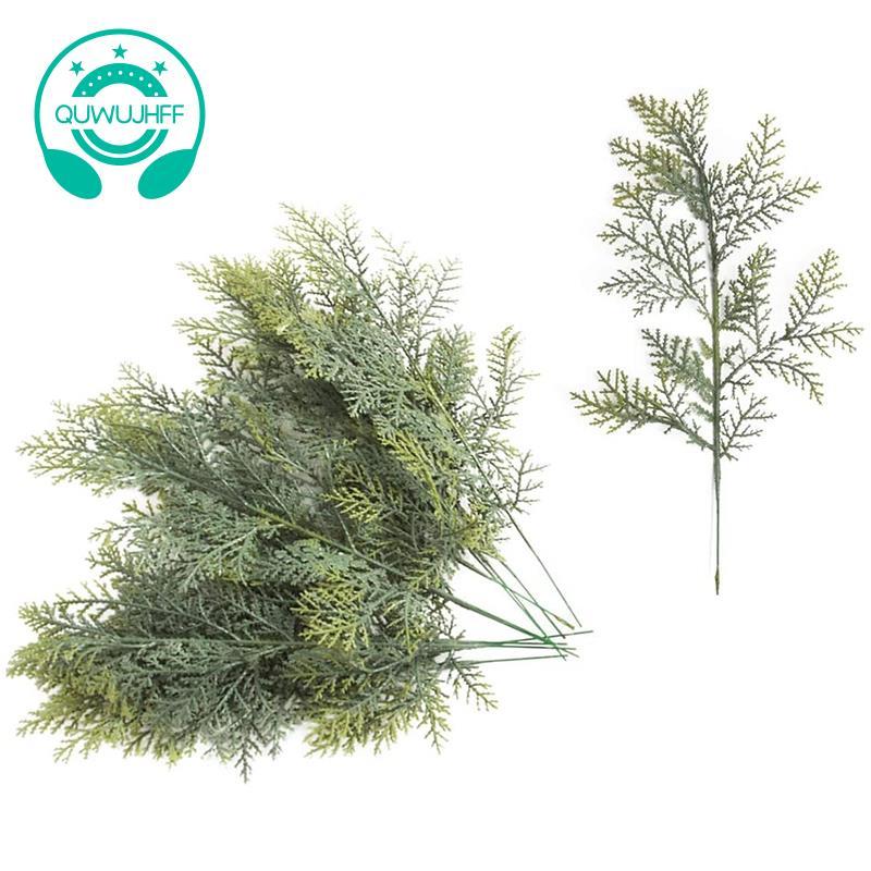 20 Chiếc Nhân Tạo Cedar Sprigs Giả Cedar Nhánh Cedar Thân Cây Sprigs Chọn DIY Phụ Kiện