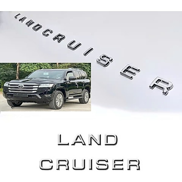 Chữ Nổi Land Cruiser Dán Sườn Land Cruiser LC300 2023 2024 2025 2026 Tem Chữ Dán Cánh Cửa LC 300