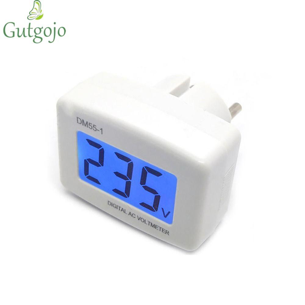 Máy kiểm tra điện áp ổ cắm GUTGOJO LCD AC Meter DM55-1 Plug Volt Meter
