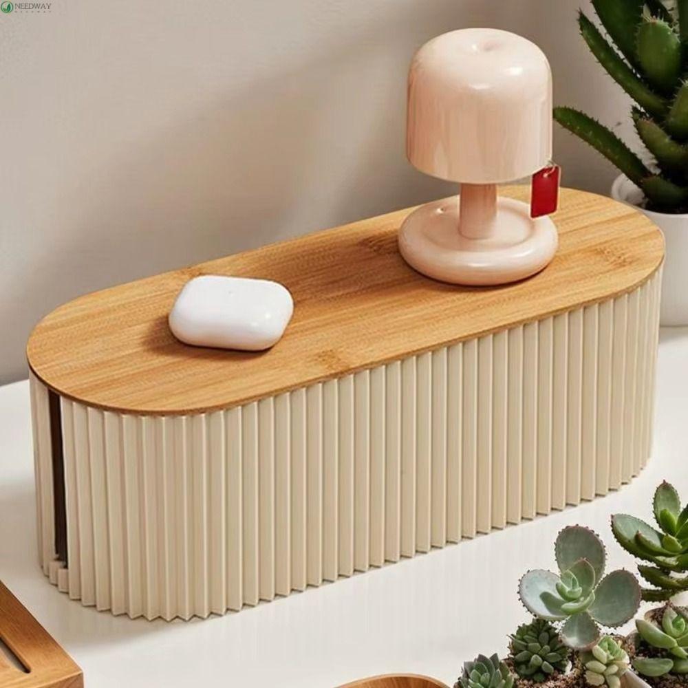 Hộp đựng dây điện NEEDWAY, Hộp đựng ổ cắm nhựa bằng gỗ, Bộ định tuyến WiFi Chống nước Bền Hộp lưu tr