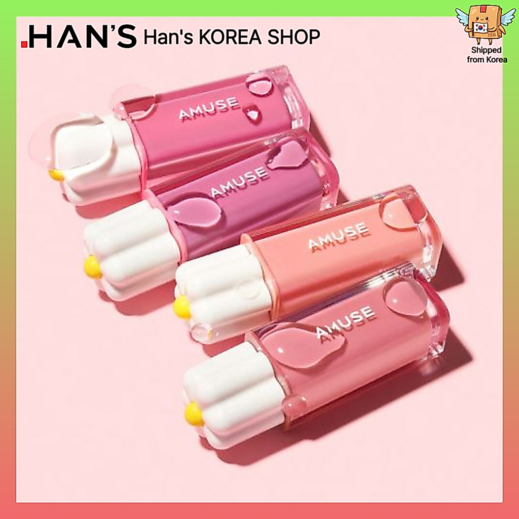 [AMUSE] MỚI Dew Tint 12 màu (Vegan Lip Tint)