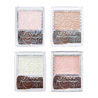 Phấn Highlight Cezanne Pearl Glow Highlight kèm cọ 2.4g - Nhật Bản