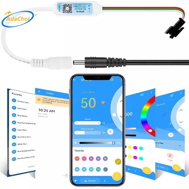 Bộ điều khiển RGB Mini AdaChoi SP621E cho WS2811 WS2812 WS2813 Điều khiển ánh sáng dải LED -24V VN