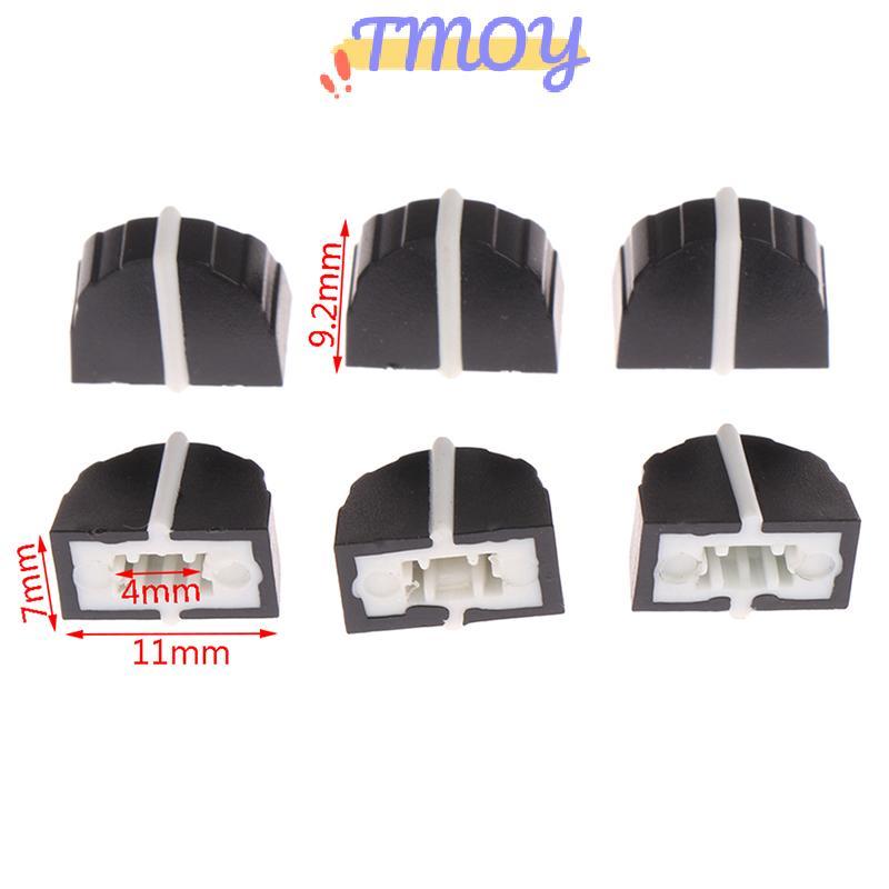 TMOY 10 Chiếc DBX2231 Equalizer Fader Cap 11MMX9MM Lỗ 4MM Chiết áp Fader Núm Cap TMOY
