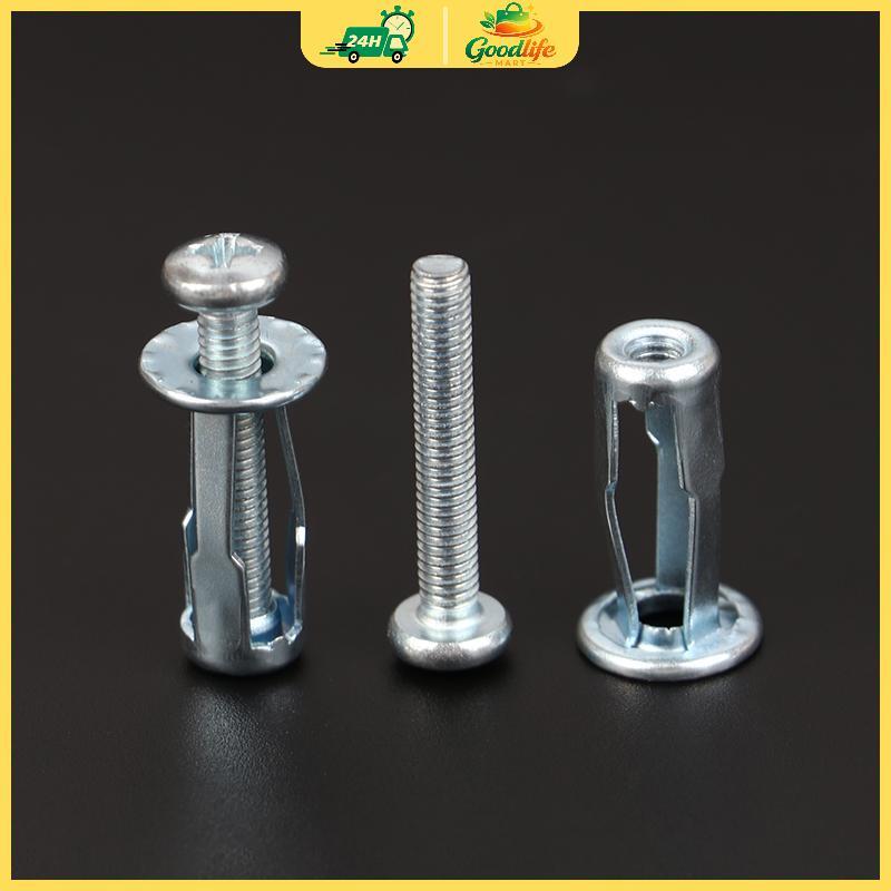 10 Bộ m4/M5/M6 Jack Nuts xe kim loại vít cánh hoa Nuts với vít cho Hollow tường sắt da